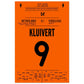 Kluivert's hattrick im Viertelfinale der Euro 2000 60x90-cm-24x36-Ohne-Rahmen