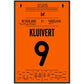 Kluivert's hattrick im Viertelfinale der Euro 2000 60x90-cm-24x36-Schwarzer-Aluminiumrahmen