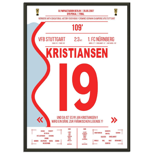 Kristiansen trifft zum Pokalsieg für Nürnberg im DFB Pokal Finale 2007 