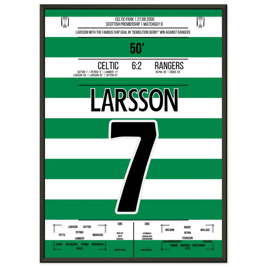 Larsson's legendärer "Chip" im "Demolition Derby" in 2000 50x70-cm-20x28-Schwarzer-Aluminiumrahmen