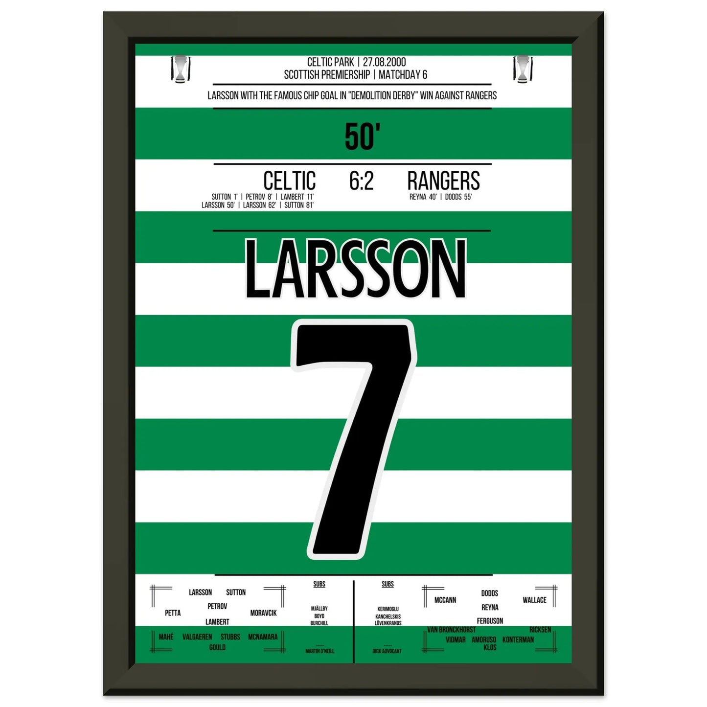 Larsson's legendärer "Chip" im "Demolition Derby" in 2000 A4-21x29.7-cm-8x12-Schwarzer-Aluminiumrahmen