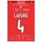 Luisao's letztes Spiel für Benfica in 2018 60x90-cm-24x36-Ohne-Rahmen