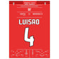 Luisao's letztes Spiel für Benfica in 2018 50x70-cm-20x28-Ohne-Rahmen