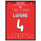 Luisao's letztes Spiel für Benfica in 2018 45x60-cm-18x24-Schwarzer-Aluminiumrahmen