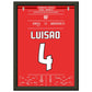 Luisao's letztes Spiel für Benfica in 2018 A4-21x29.7-cm-8x12-Schwarzer-Aluminiumrahmen