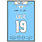 Lulic mit Siegtreffer im Coppa Italia Finale 2013 60x90-cm-24x36-Schwarzer-Aluminiumrahmen