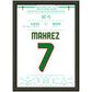 Mahrez Traum-Freistoß in der letzten Minute im Halbfinale des Afrika Cups A4-21x29.7-cm-8x12-Schwarzer-Aluminiumrahmen