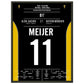Meijer köpft Aachen zur Pokalsensation gegen Bayern 2004 45x60-cm-18x24-Schwarzer-Aluminiumrahmen