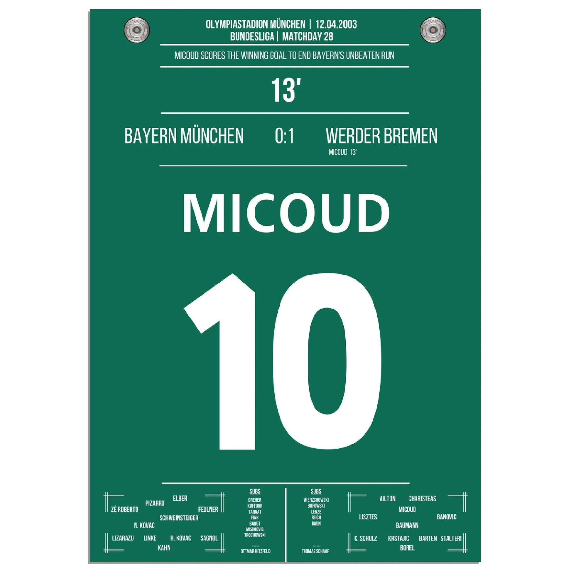 Micoud's Siegtreffer bei den Bayern 2003 