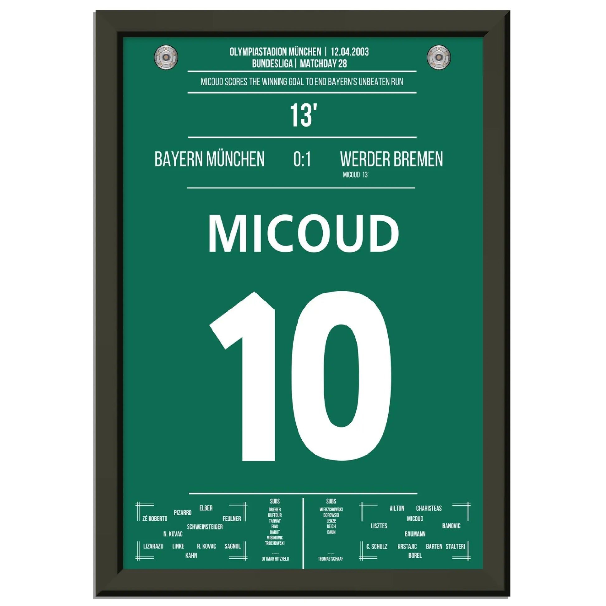 Micoud's Siegtreffer bei den Bayern 2003 