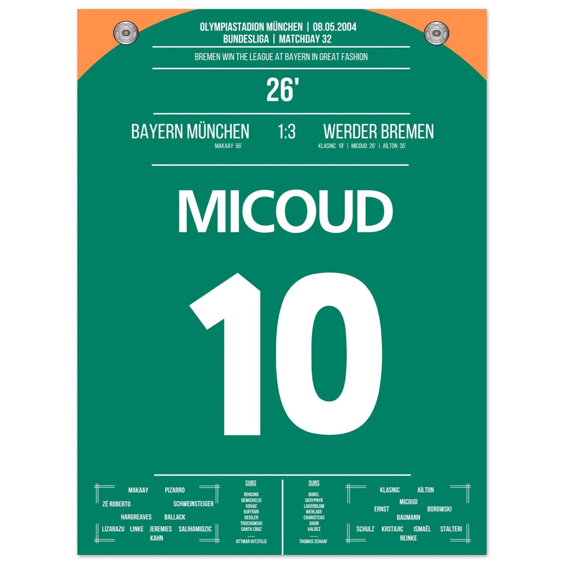 Micoud's Lupfer zur Meisterschaft 2004 30x40-cm-12x16-Ohne-Rahmen