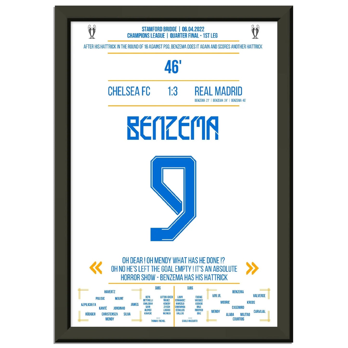 Nächste Runde - Nächster hattrick! Benzema bezwingt Chelsea im Alleingang 