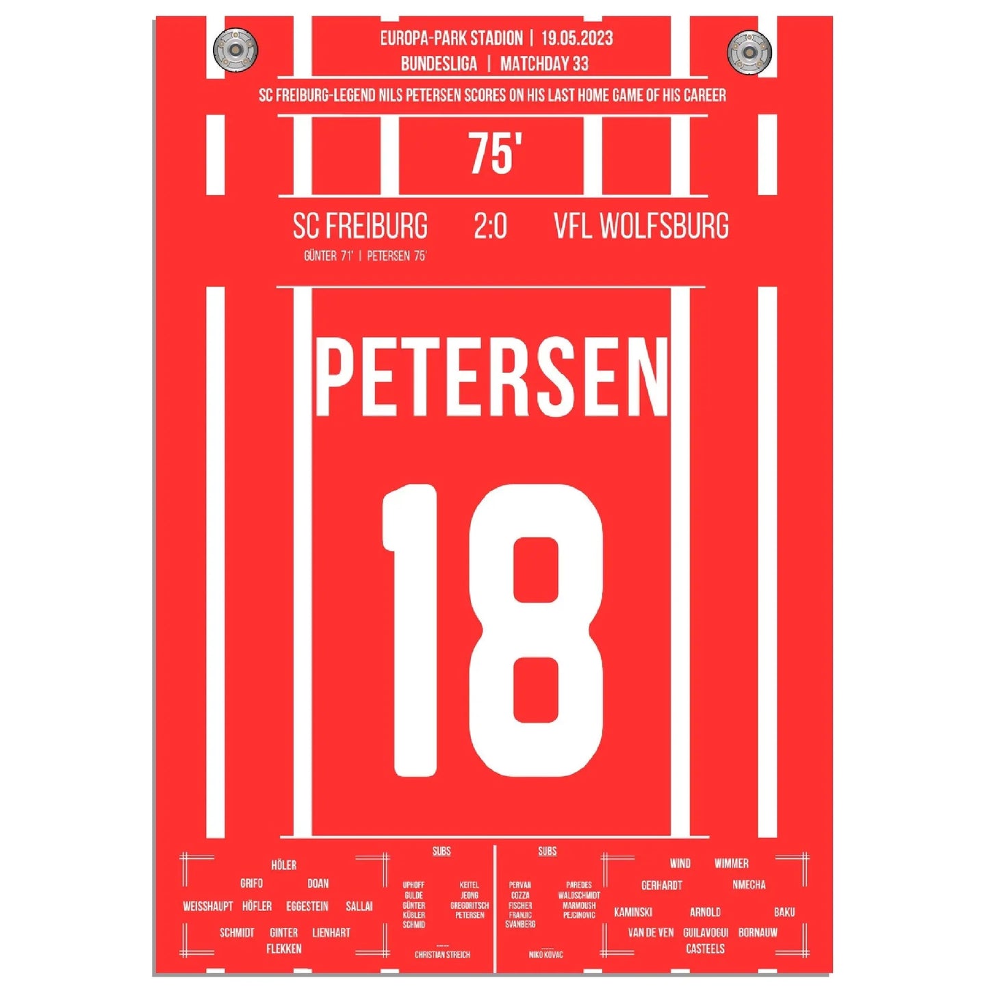 Petersens perfekter Abschied - Treffer im letzten Heimspiel für Freiburg 