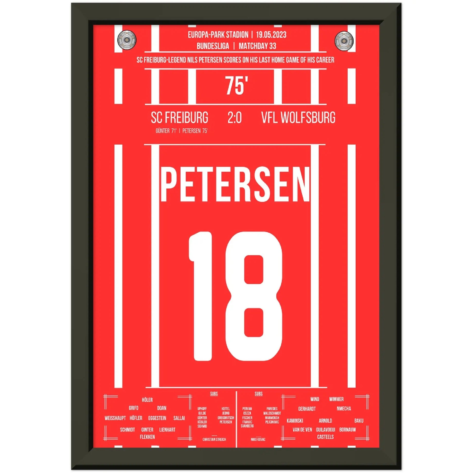 Petersens perfekter Abschied - Treffer im letzten Heimspiel für Freiburg 