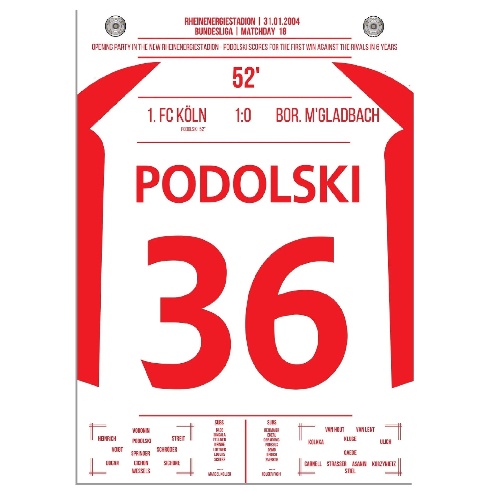 Podolski der Matchwinner im Derby bei Kölns ersten Sieg gegen Gladbach nach 6 Jahren 