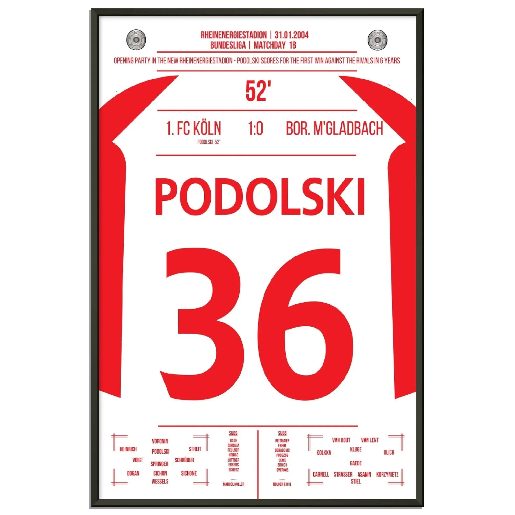 Podolski der Matchwinner im Derby bei Kölns ersten Sieg gegen Gladbach nach 6 Jahren 