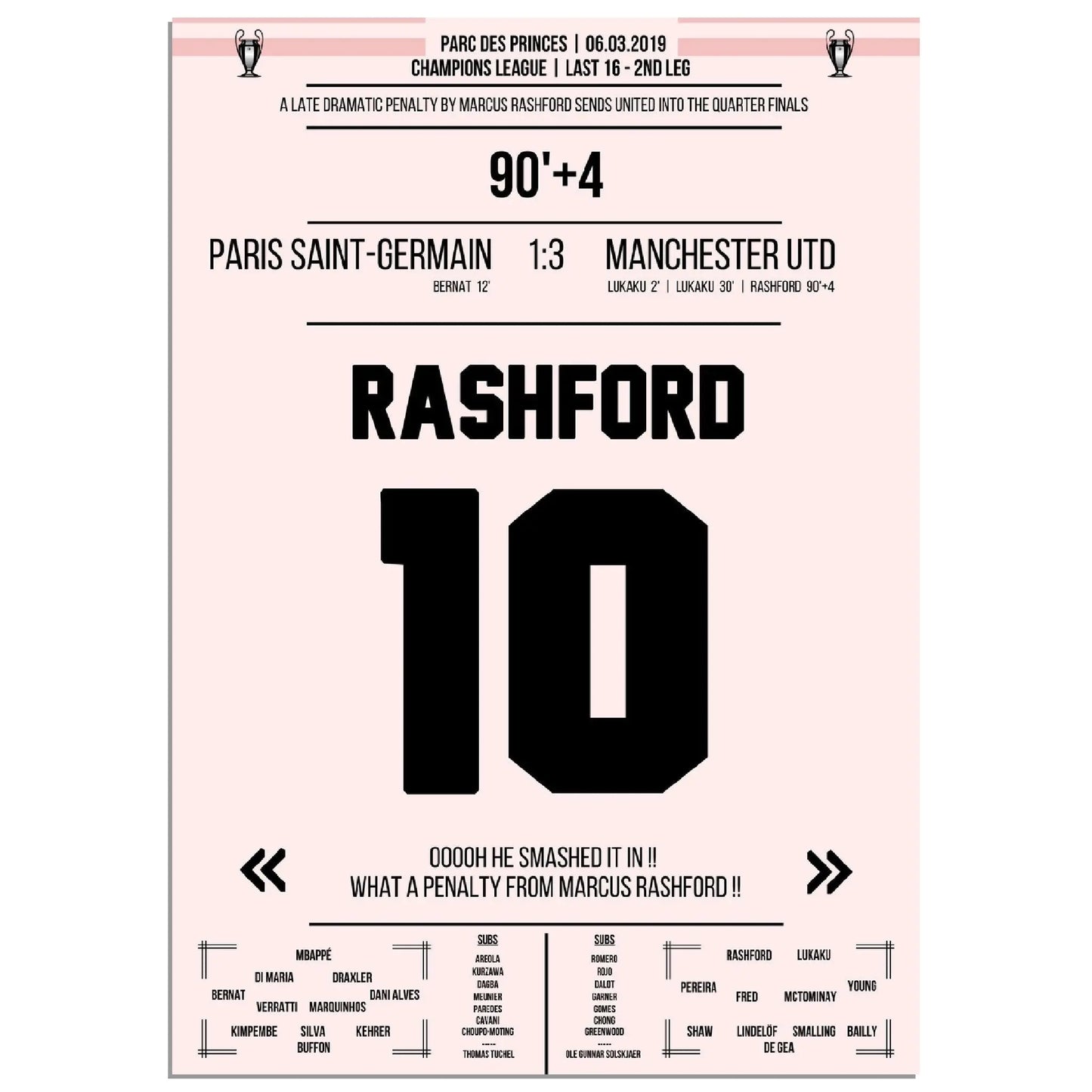 Rashford's Last-Minute Elfmeter gegen Paris 