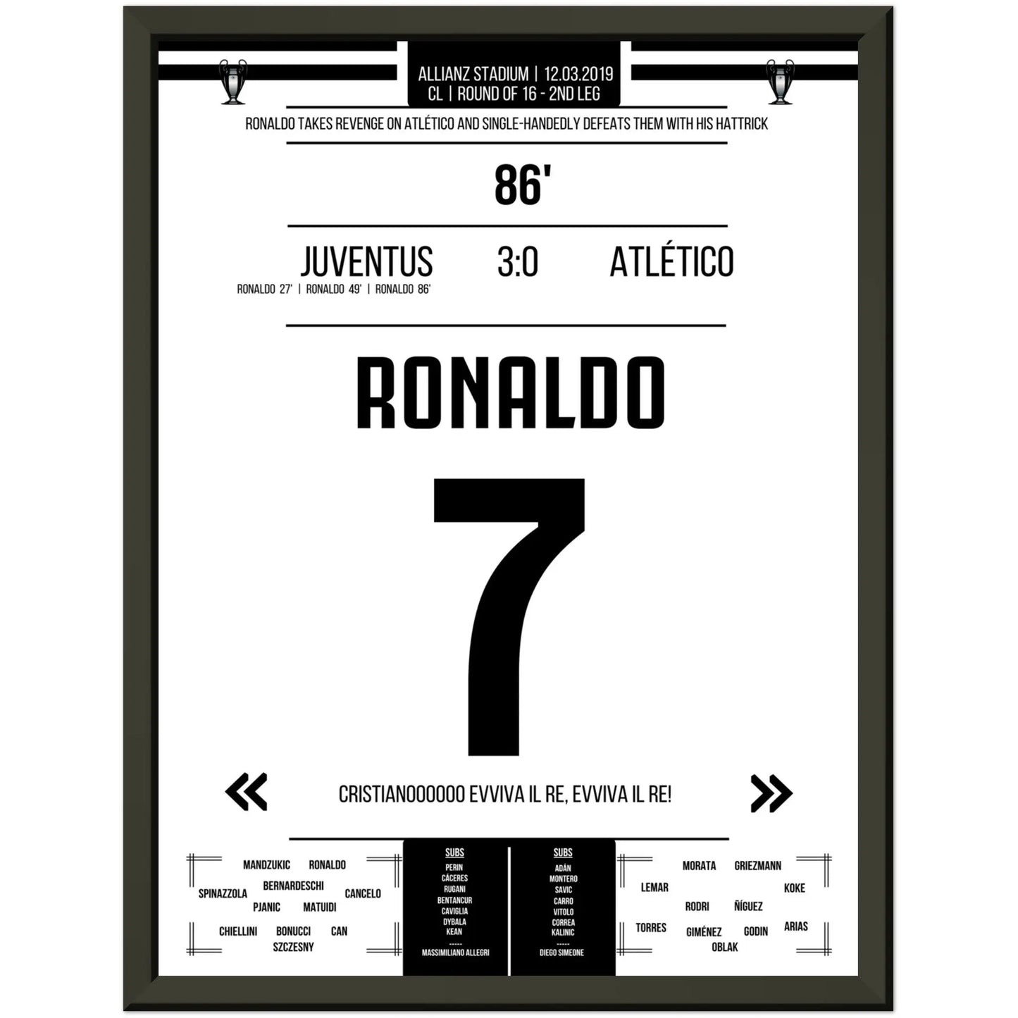 Ronaldo's Rache an Atlético im Champions League Achtelfinal-Rückspiel 2019