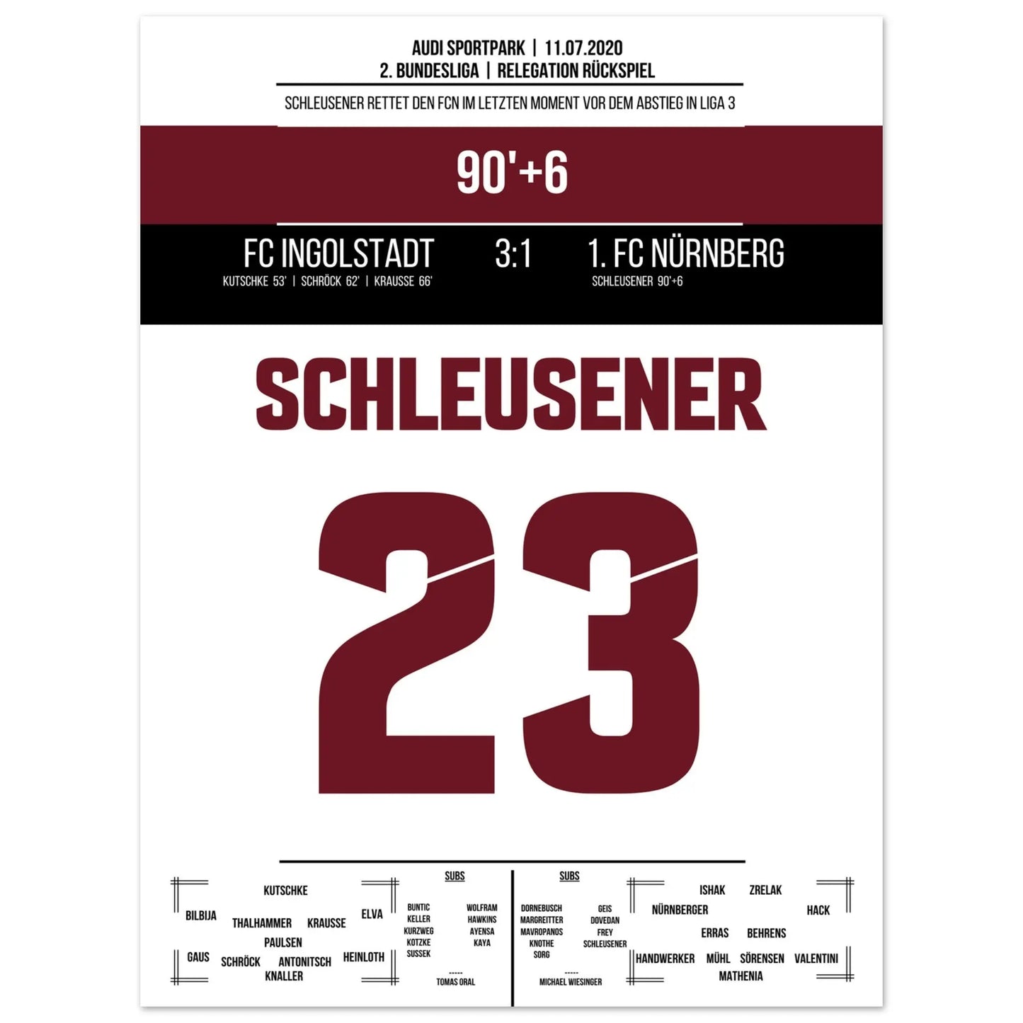 Schleusener's Last-Minute-Rettung in 2020 30x40-cm-12x16-Ohne-Rahmen