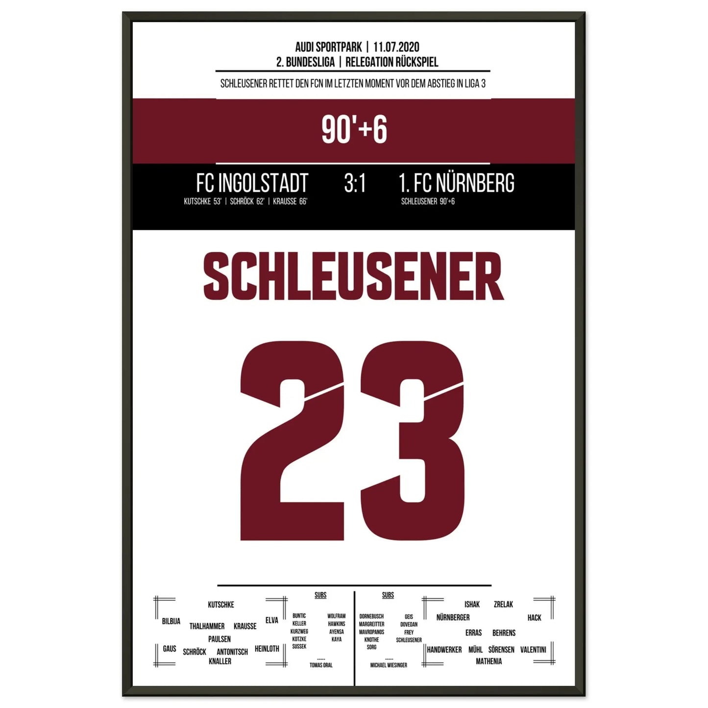 Schleusener's Last-Minute-Rettung in 2020 60x90-cm-24x36-Schwarzer-Aluminiumrahmen