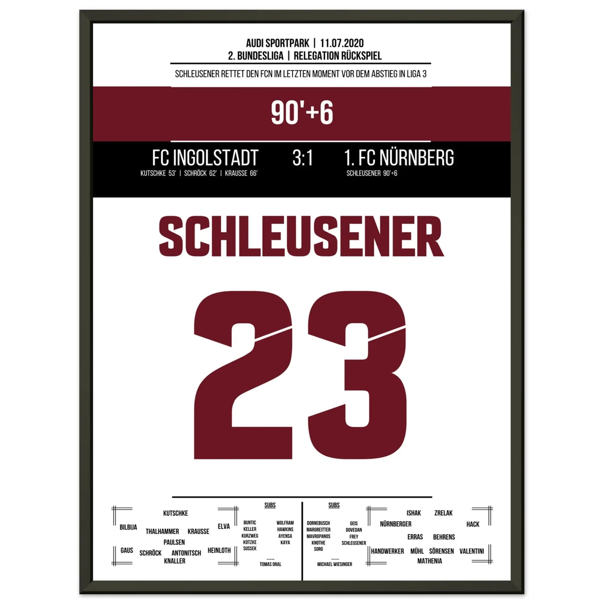 Schleusener's Last-Minute-Rettung in 2020 45x60-cm-18x24-Schwarzer-Aluminiumrahmen
