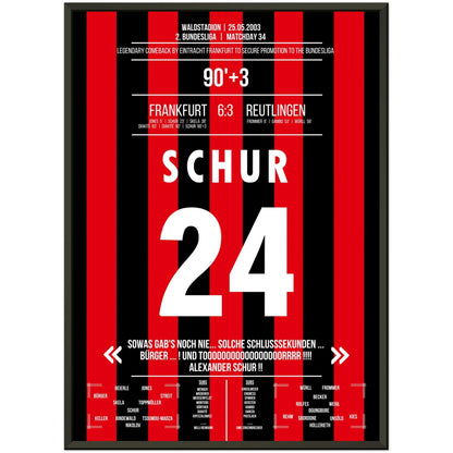 Schur krönt legendäre Aufholjagd gegen Reutlingen 2003 