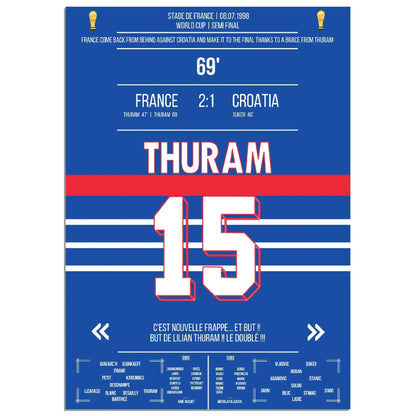 Thuram-Doppelpack führt Les Bleus ins WM-Finale 1998 