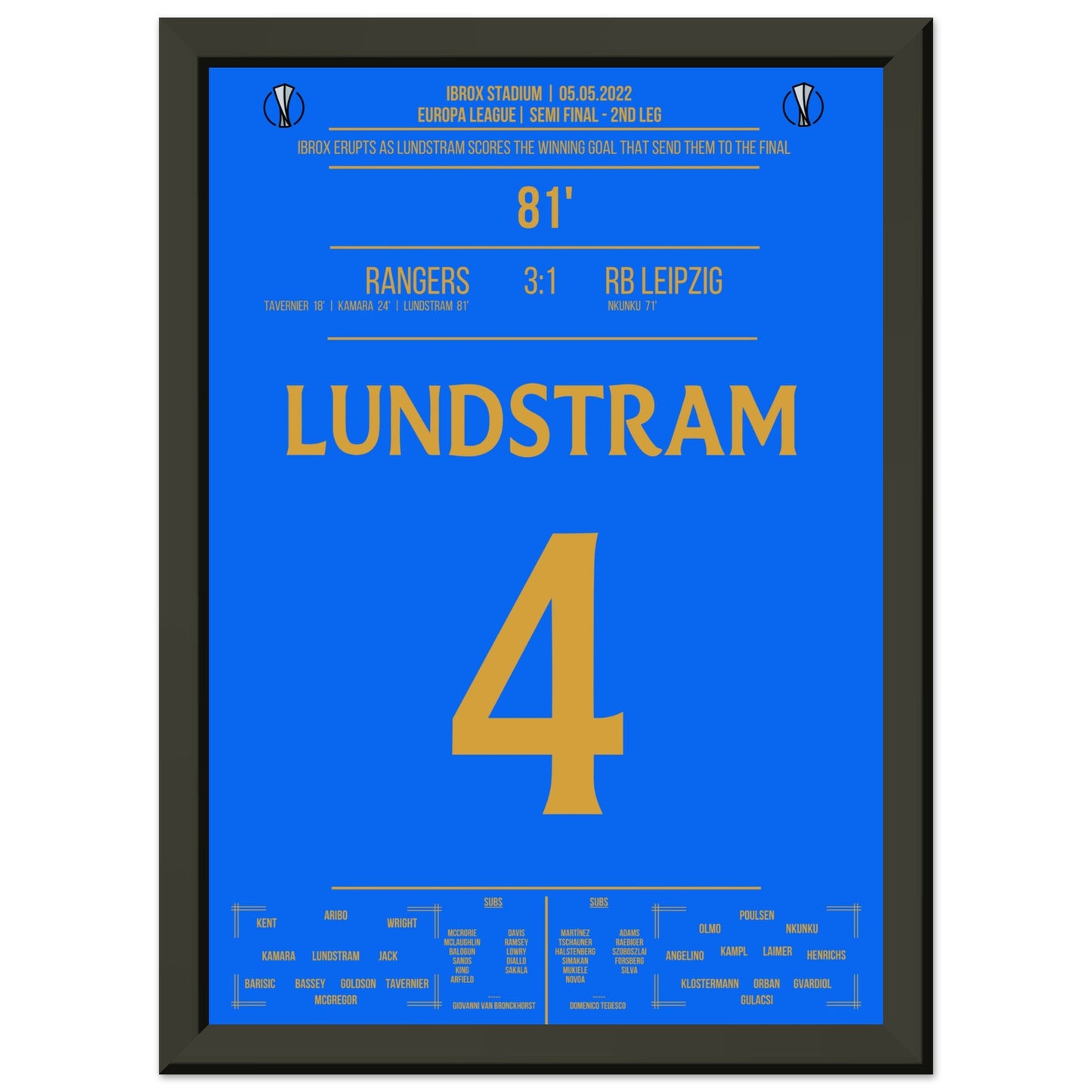 Lundstram's Siegtreffer zum Finaleinzug in der Europa League