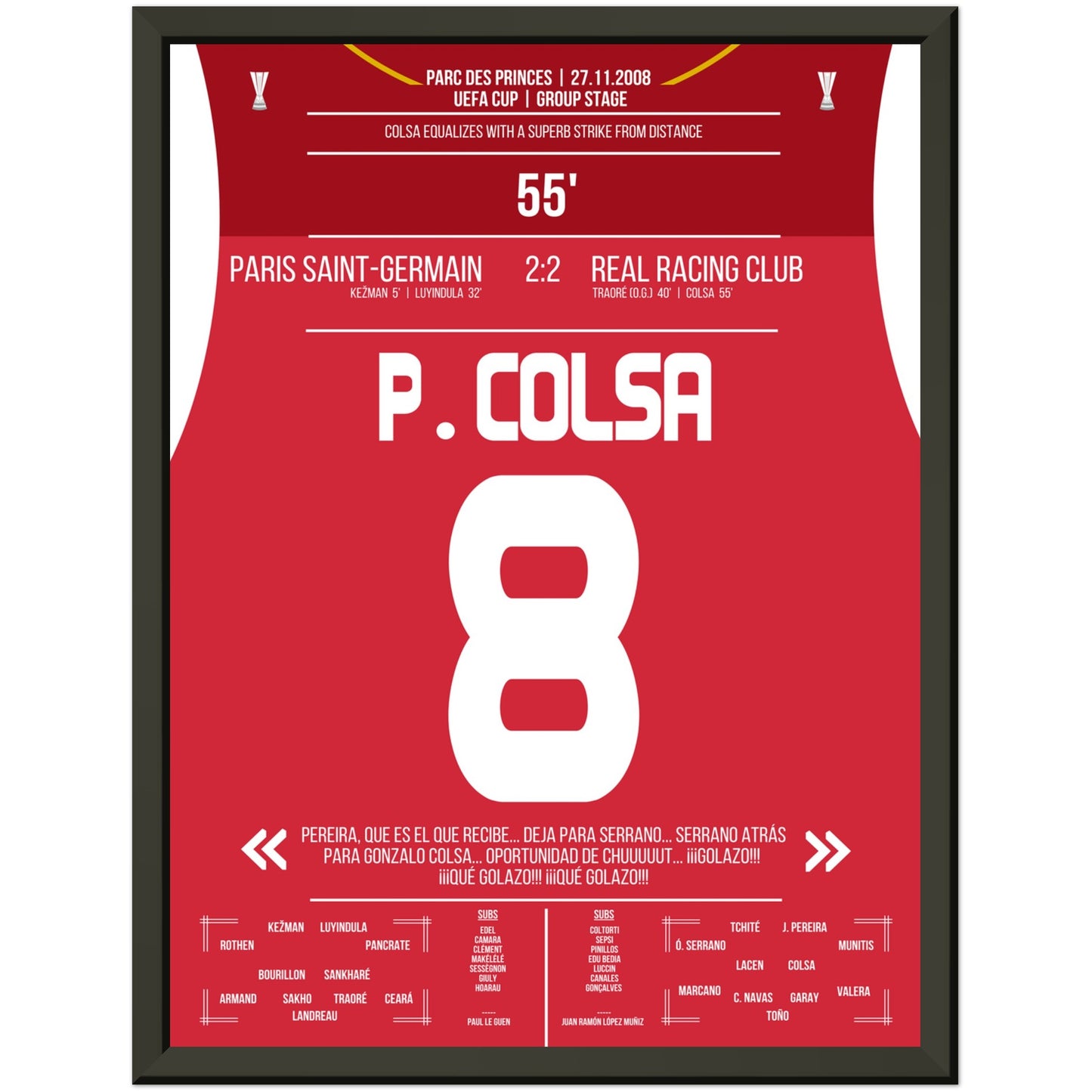 Colsa's Traumtor aus der Distanz gegen PSG in 2008