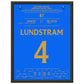 Lundstram's Siegtreffer zum Finaleinzug in der Europa League 30x40-cm-12x16-Schwarzer-Aluminiumrahmen