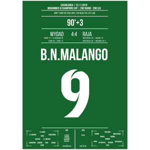 Raja's verrückte Aufholjagd im Derby gegen Wydad in 2019 A4-21x29.7-cm-8x12-Ohne-Rahmen