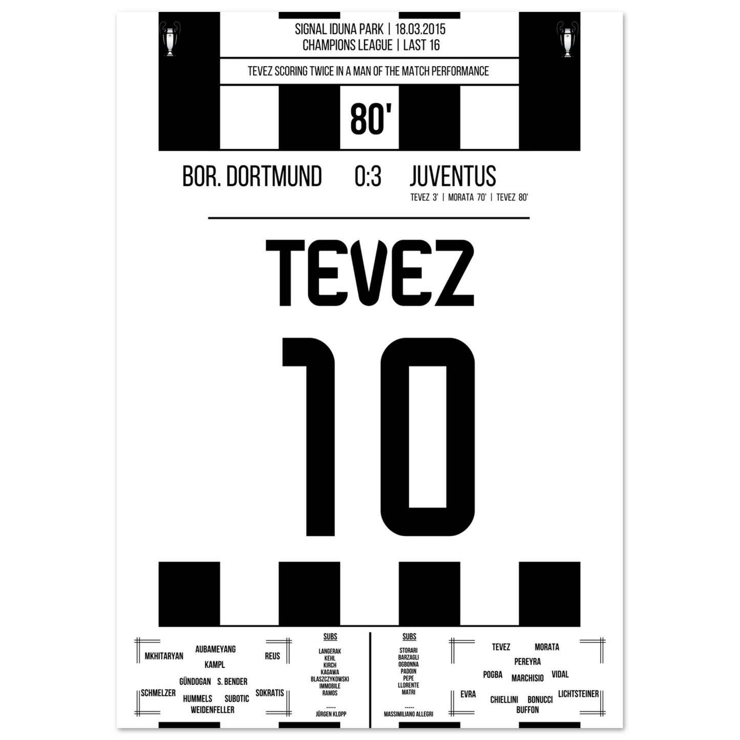 Tevez' Doppelpack gegen Dortmund im CL Achtelfinale 2015 A4-21x29.7-cm-8x12-Ohne-Rahmen