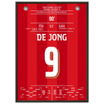 PSV's 5-2 Kantersieg gegen Ajax in 2023 50x70-cm-20x28-Schwarzer-Aluminiumrahmen