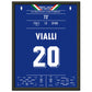 Vialli's Siegtor gegen Spanien bei der Euro 1988 30x40-cm-12x16-Schwarzer-Aluminiumrahmen