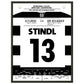 Stindl Hattrick bei furiosem Comeback in der Europa League 2017 45x60-cm-18x24-Schwarzer-Aluminiumrahmen