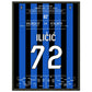 4-Tore-Ilicic schießt Atalanta ins CL Viertelfinale 2020 45x60-cm-18x24-Schwarzer-Aluminiumrahmen