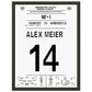 Alex Meier's letztes Tor zum Abschied in 2018 30x40-cm-12x16-Schwarzer-Aluminiumrahmen