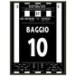 Baggio's magisches Freistoßtor zum Finaleinzug 45x60-cm-18x24-Schwarzer-Aluminiumrahmen