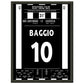 Baggio's magisches Freistoßtor zum Finaleinzug 30x40-cm-12x16-Schwarzer-Aluminiumrahmen
