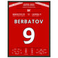 Berbatov-Hattrick versenkt die Reds im Derby 2010 45x60-cm-18x24-Schwarzer-Aluminiumrahmen