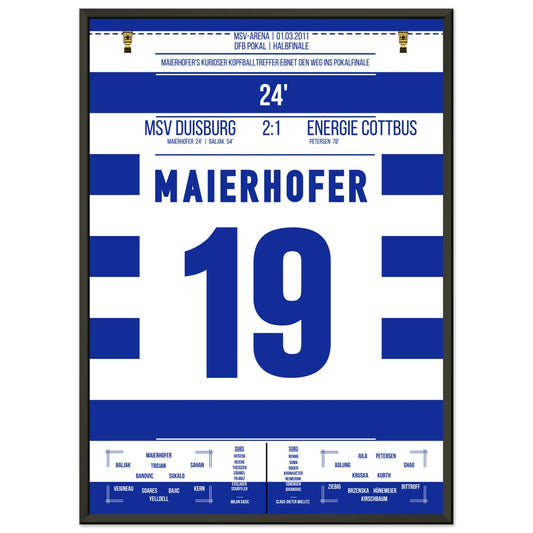 Maierhofer's kurioser Treffer beim Pokal-Finaleinzug 2011 A4-21x29.7-cm-8x12-Ohne-Rahmen