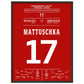 Mattuschka's Freistoßtor zum Derby-Sieg 45x60-cm-18x24-Schwarzer-Aluminiumrahmen