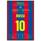 Messi's Führungstreffer im CL Finale 2011 60x90-cm-24x36-Schwarzer-Aluminiumrahmen