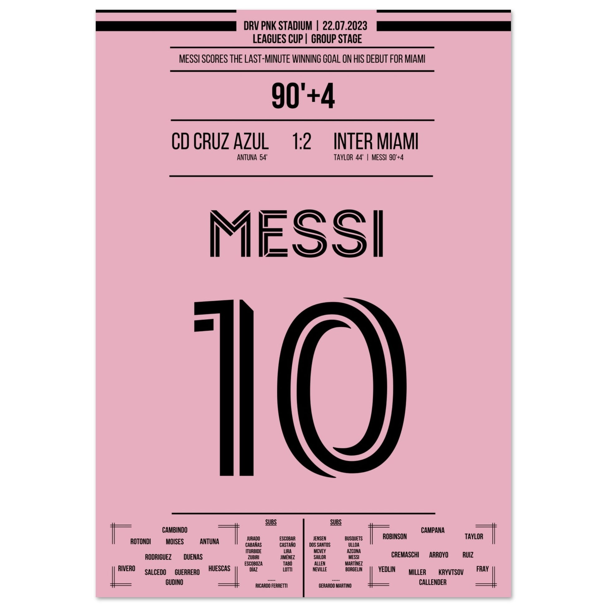 Messi's Siegtreffer beim Debüt für Miami 