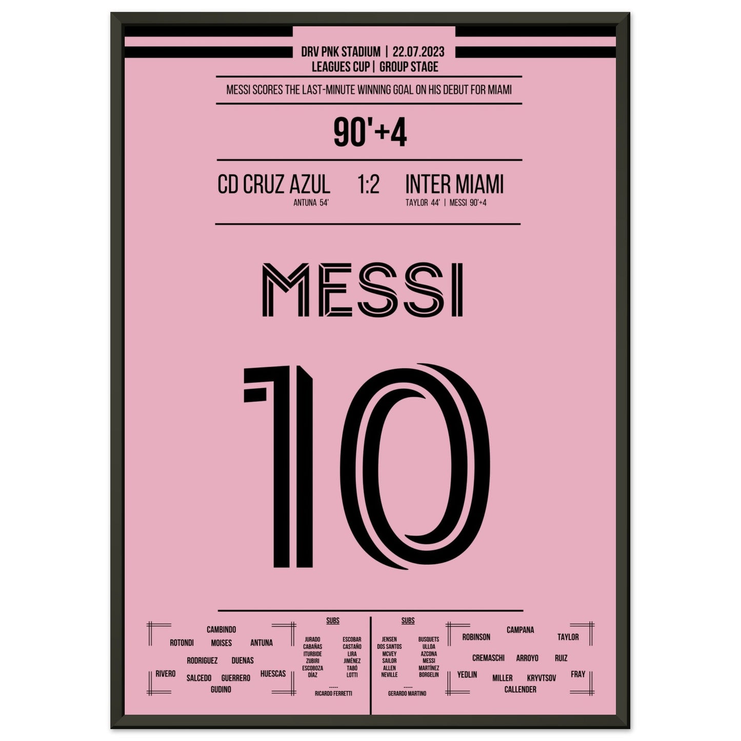 Messi's Siegtreffer beim Debüt für Miami