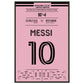 Messi's Siegtreffer beim Debüt für Miami 60x90-cm-24x36-Schwarzer-Aluminiumrahmen