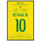 Neymar erzielt seinen ersten Treffer bei einer Weltmeisterschaft in 2014 60x90-cm-24x36-Schwarzer-Aluminiumrahmen