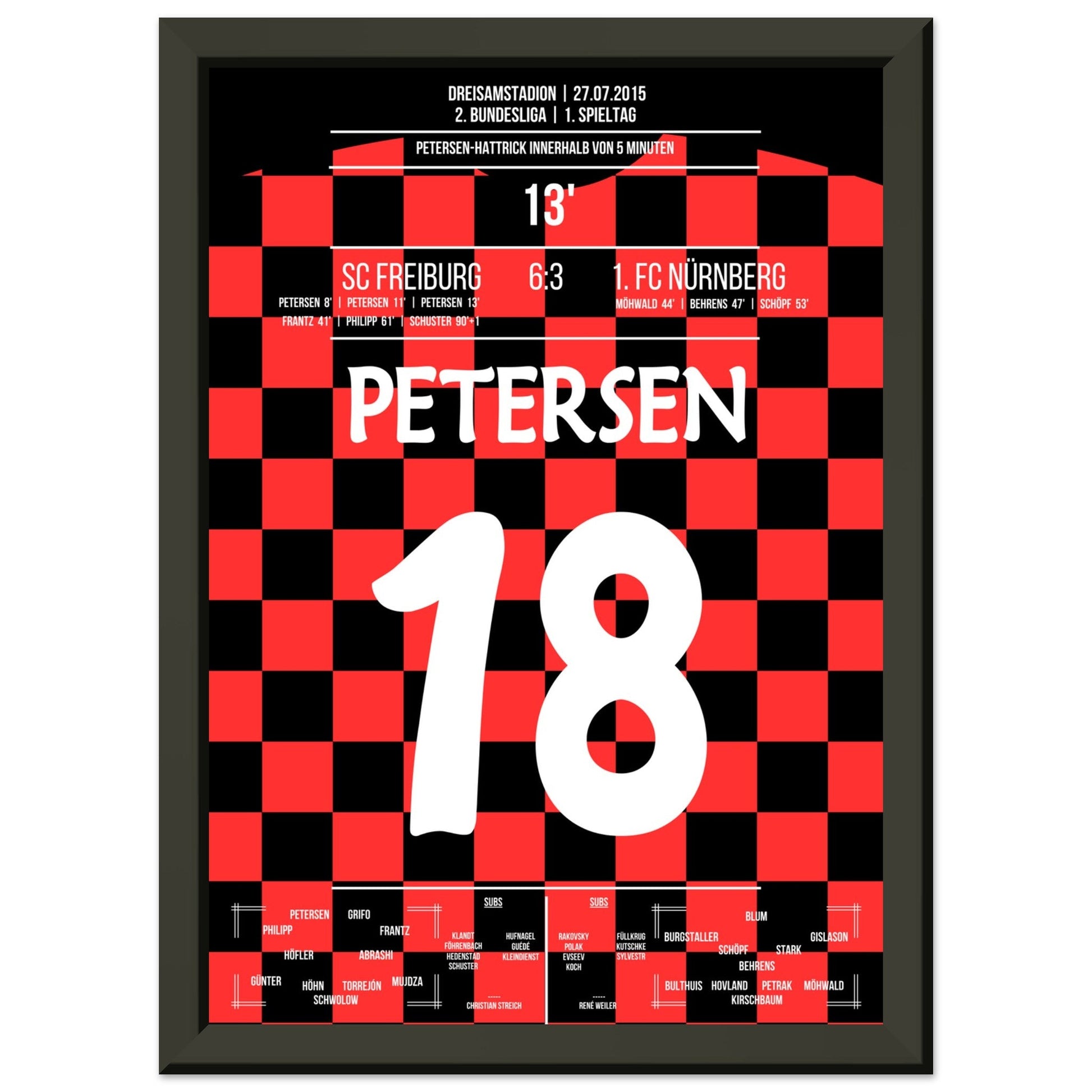 Petersen's 5-Minuten-Hattrick A4-21x29.7-cm-8x12-Schwarzer-Aluminiumrahmen