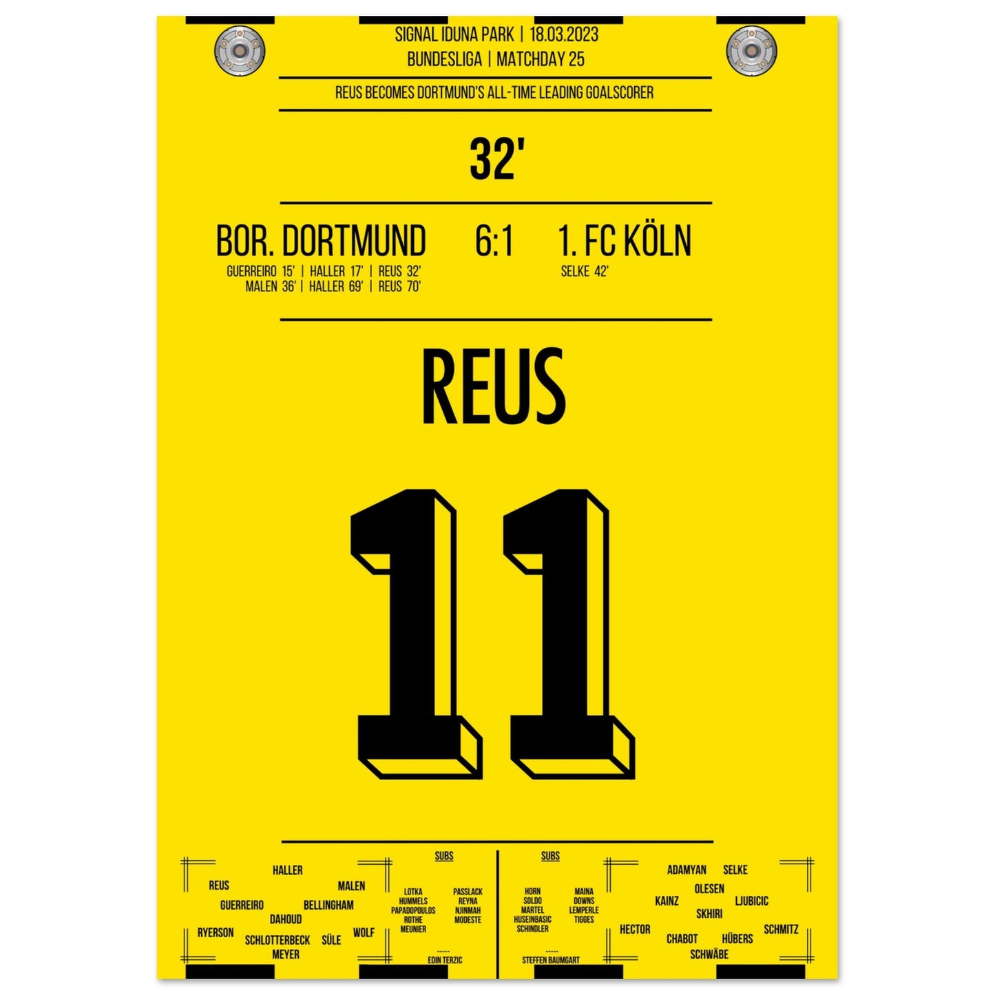 Reus' Rekord-Tor gegen Köln in 2023 