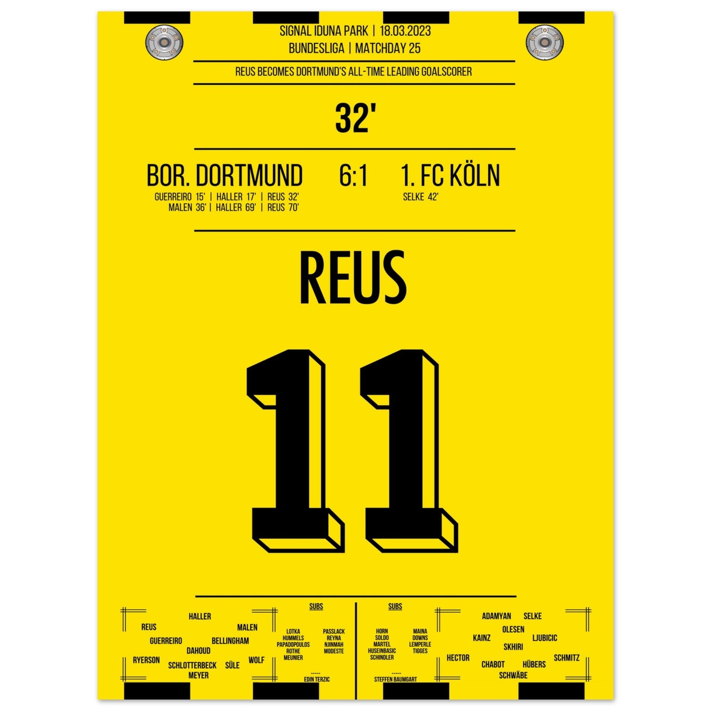 Reus' Rekord-Tor gegen Köln in 2023